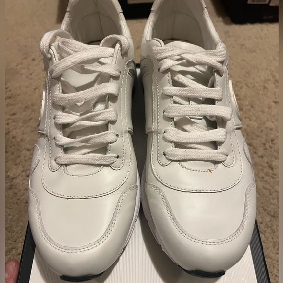 Gucci white leather sneaker size 9 - Picture 2 of 9